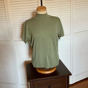 Vintage Mock Neck Sweater Top